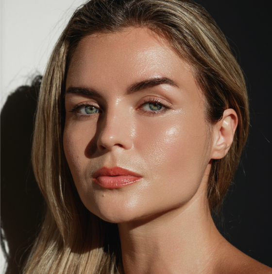 beautiful clean faced woman